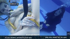 02 WEEK COMPILATION underwater Moonblack tied up Ashlee Rose no dive mask