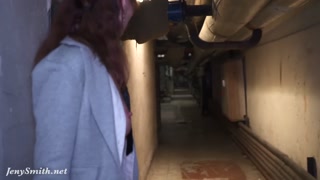 Naked Jeny Smith is Hiding and sneaking in the lost corridors
