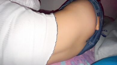 Petite Hijastra Latina Teases in Mini Shorts Daddy Destroys Tight Panocha