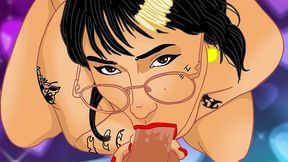 big titty goth girl cartoon - huge lil booty petite sexy woman.