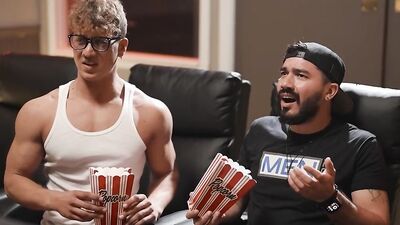 Men - Michael Boston Goes To The Cinema With His GF When Horny Dante Colle Comes And Sucks His Dick