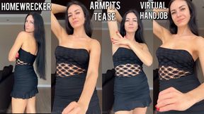 Homewrecker armpits tease and handjob