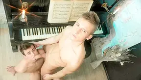 Piano Passion - Aryo Ventura & Peter Polloc Bareback on Keys - Gay XXX