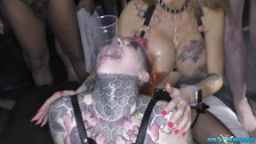 Two Busty UK Sluts Having a Great Time with Some Hard Dicks