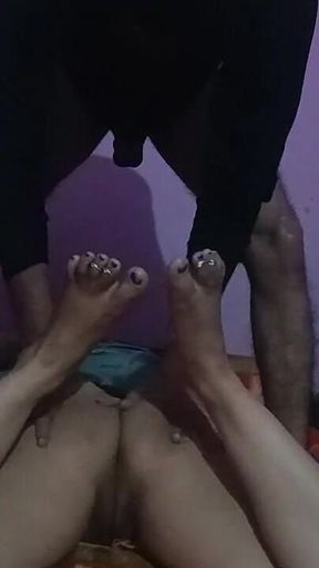 Roleplay with Sister:- Brother Playing with Sisters Sexy Pussy