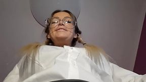 Russian EXPERIENCED ONE dominates with shaved pussy and giant mounds