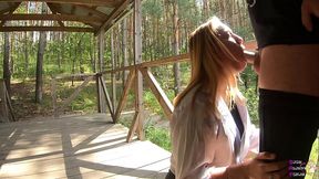 Black Lynn films how Vicky Sixxx sucks me in public place