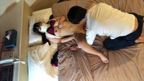 大◯生の同じサークルに入ってる彼女とドライブ言った後にラブホで童貞◯しのニッドを着てほしいと言われて言われるがままに、、