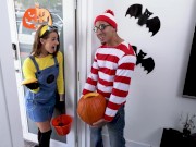 BANGBROS - Teen Evelin Stone Gets Bruno Dickemz's Dick In A Pumpkin