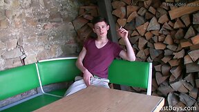 Teenage lovely twink outside webcam