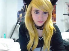Curly Blonde Teen Records Solo Dildo Masturbation More at