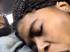 Gettin sum head infront her grandmom house...