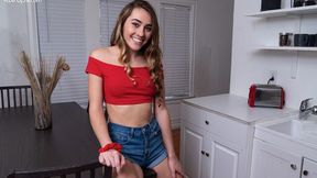 Solo masturbation movie showing Mackenzie Mace at her wettest