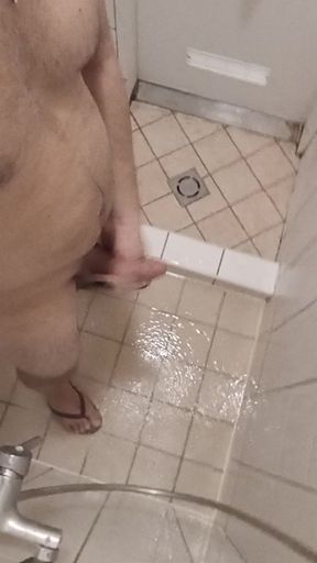 Spitting in the shower