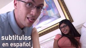 Arabic Princess&#x1F478; Mia Khalifa Teaches Virgin How to F**k Women Like Pro