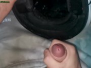 My Boyfriend cum in his Fox MX Helmet