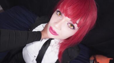 Makima chainsaw dick corrected rough deepthroat femsub raw cosplay