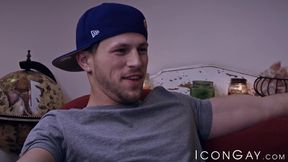 Highly aroused dudes Billy Santoro and Roman Todd have sex to satisfy themselves