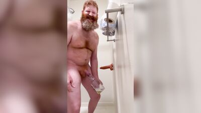 Anal fuck with dildo a golden shower ending