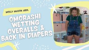 Omorashi Overall Wetting Back In Diapers