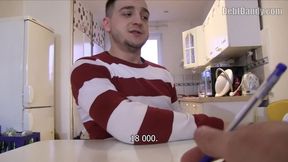 Debt Dandy ~ Uncut Chubby Dude Screams Through Intense POV Anal
