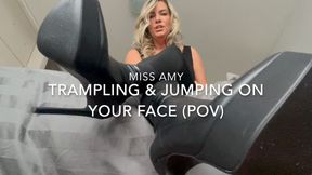 Trampling & Jumping On Your Face (POV)