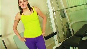 Jen Slides Her Panties Across Her Slit And Gets Fucked Extra Hard By Cock