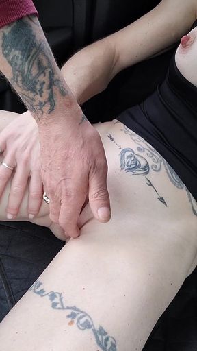 Public Agent: Sexy Tattoo Girl Dogging and Squirting in the Countryside
