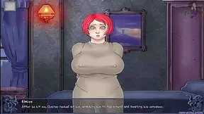 Redhead Anime Babe With Massive Boobs And Round-Ass Tempts In Video Games Scene