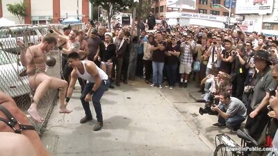 Dirty Cock Hungry Leather Slut Blown and Fucked at the Dore Alley Street Fair