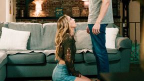 ”Desperated blonde MILF Millie Morgan fucks stranger just before funeral”