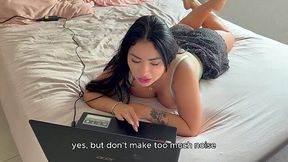 I distract my sister-in-law from studying because her ass drives me crazy