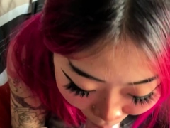 Anal training and blowjob