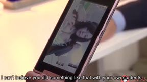 Sexy Teacher's Wet Encounter with Toys in the Break Room