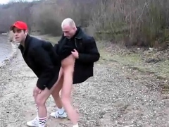 Bareback Boning in the Brisk Outdoors with Horny Amateurs