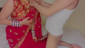 Petite Stepmom Enjoys a Hard Young Cock Stepson Diwali Special Day