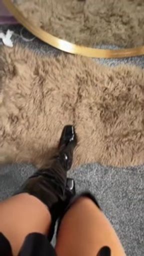 Can I step on you with my knee high boots?