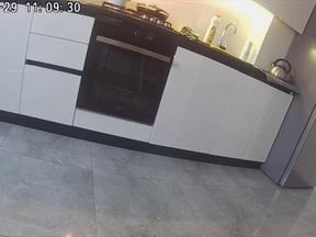 Bride cheats with neighbor in the kitchen
