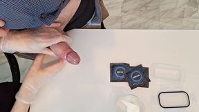 Sperm Bank Nurse Milking A Cum Donation Into A Condom With Latex Gloves Professional Handjob Cumshot