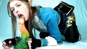 Zelda spit roasted by Link And Ganon