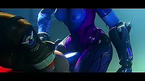 Widowmaker Tempts Tracer in Forbidden Overwatch Desire
