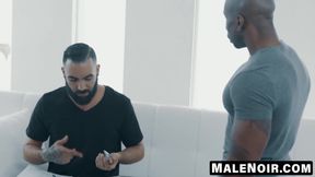 MaleNoir.com - Muscular Max Konnor lays down for my meaty butt entry