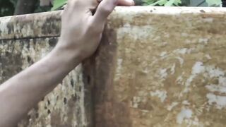 Two Straight Guys Outdoor Bareback Fucking For Cash