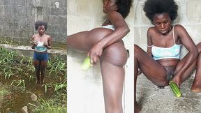 i was caught in the act of. my outdoor cucumber madness masturbating  too hot to handle? watch me tease before the real cucumber ride [free preview]