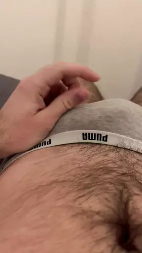 Young horny boy in tight panties