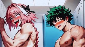 hot femboy gets ass fucked in the college bathroom! hot bareback anal sex. pinoy hentai anime