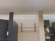 Donovan Jerking off in College Bath. CUMSHOT