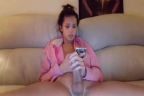 Nicole Jerks Her humongous Slab Of bone