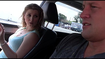 Sunny Lane Drains Christian's Big Gloryhole Cock