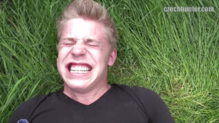 Hung Czech stud fucks a willing gay slut outdoors in raw POV style